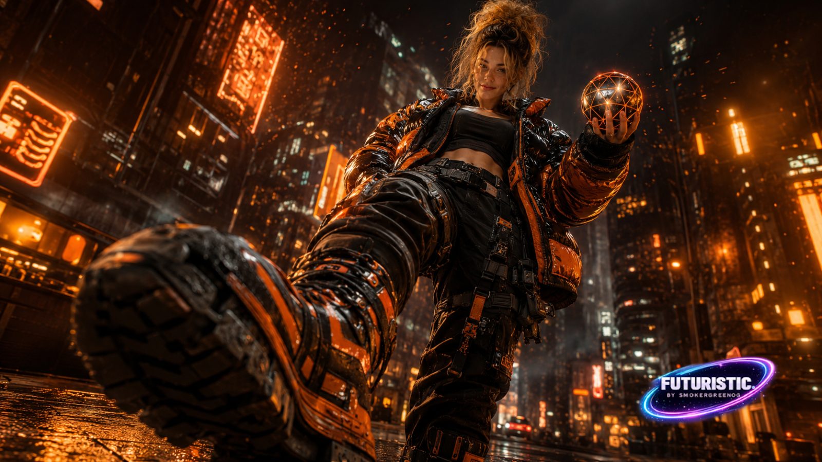 Neon Warrior Wallpaper #132 AI wallpaper by SmokerGreenOG