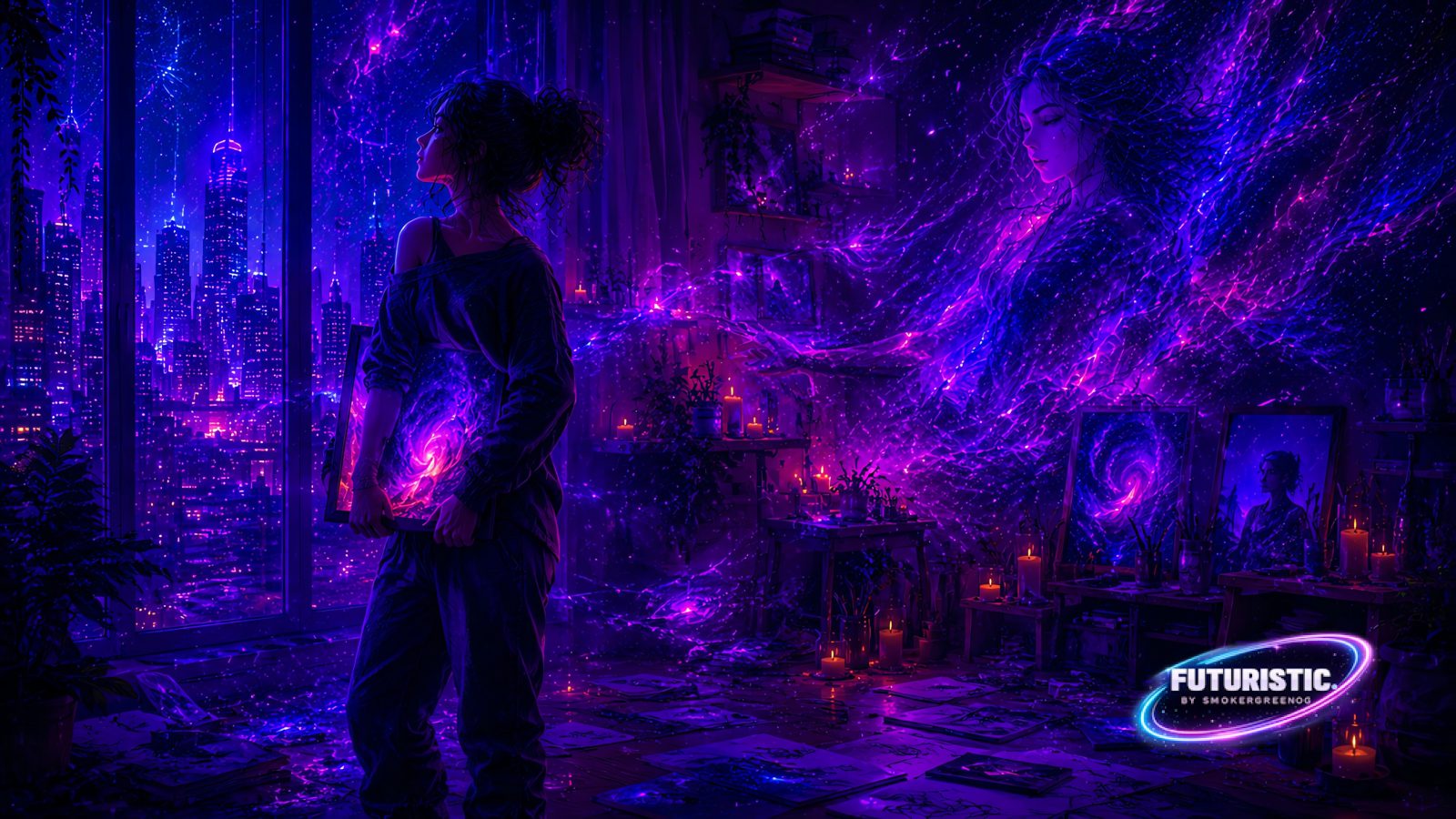Neon Art Wallpaper #279 AI wallpaper by SmokerGreenOG