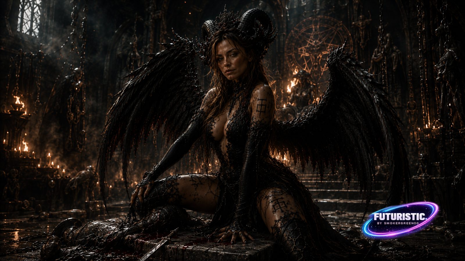 Demon Wallpaper #48 AI wallpaper by SmokerGreenOG